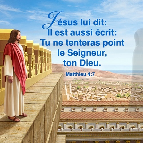 Verset biblique du jour Matthieu 4:7
