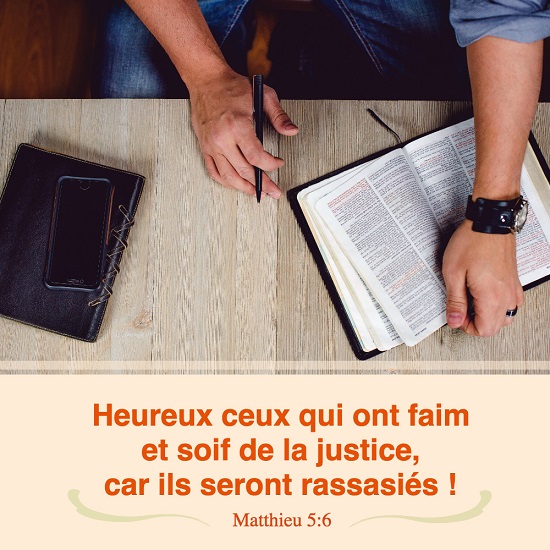 Verset biblique du jour Matthieu 5:6