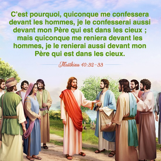 Évangile du jour – Matthieu 10:32-33