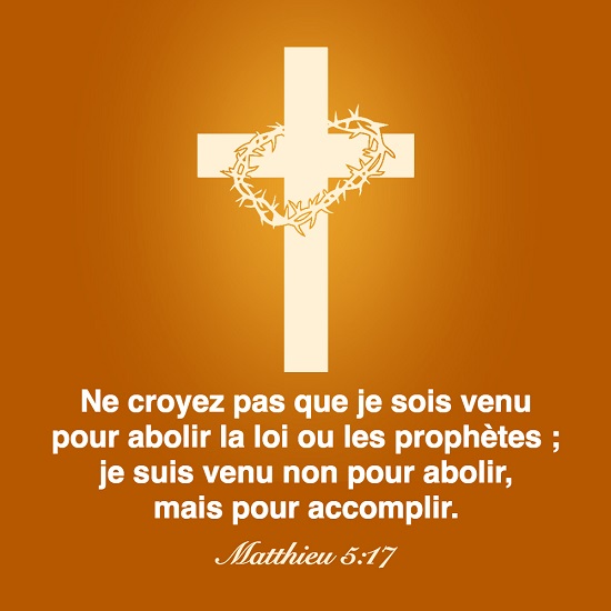 Évangile du jour – Matthieu 5:17