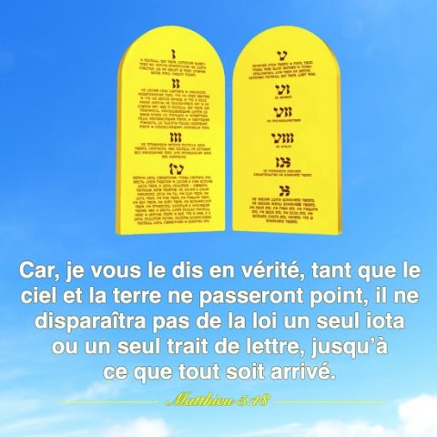 Évangile du jour – Matthieu 5:18