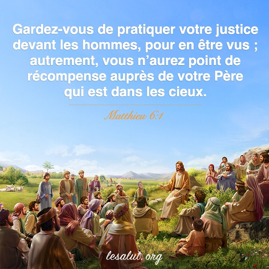 Évangile du jour – Matthieu 6:1