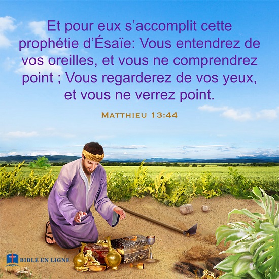 versets bibliques en images – Matthieu 13:44