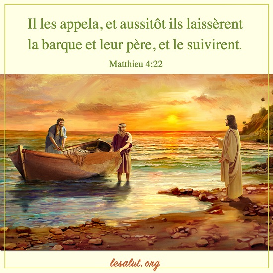 versets bibliques en images– Matthieu 4:22