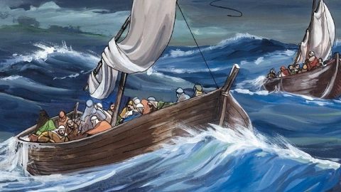 Jésus calme la tempête