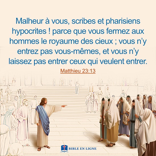 versets bibliques en images – Matthieu 23:13