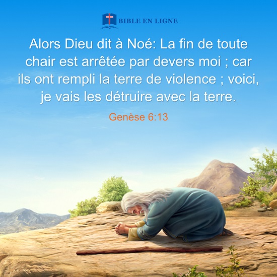 Genèse 6:13 – La colère de Dieu