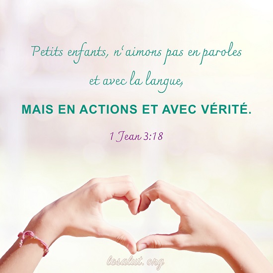 Évangile du jour – N'aimons pas en paroles