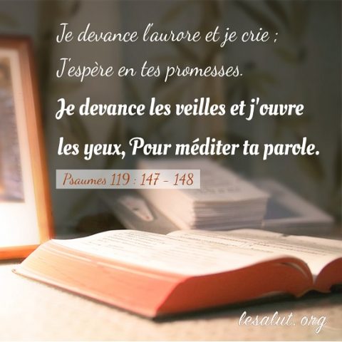 Méditer la parole de Dieu – Versets bibliques en images