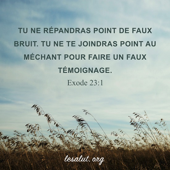 Évangile du jour – Ne pas répandre de fausses rumeurs