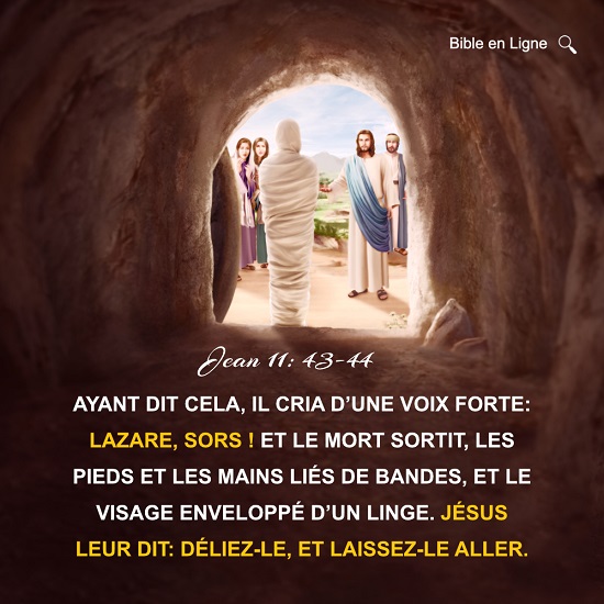Évangile du jour – Résurrection de Lazare