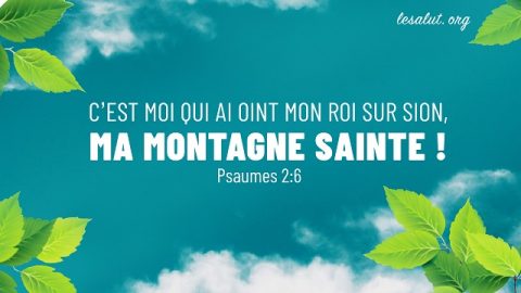 Psaumes 2:6 C’est moi qui ai oint mon roi Sur Sion, ma montagne sainte !
