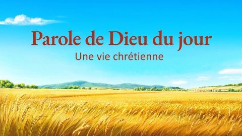 Parole de Dieu du jour