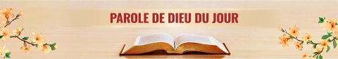 Parole de Dieu du jour