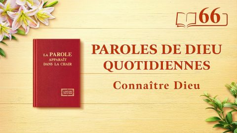 Paroles de Dieu | « L’œuvre de Dieu, le tempérament de Dieu et Dieu Lui-même III » | Extrait 66